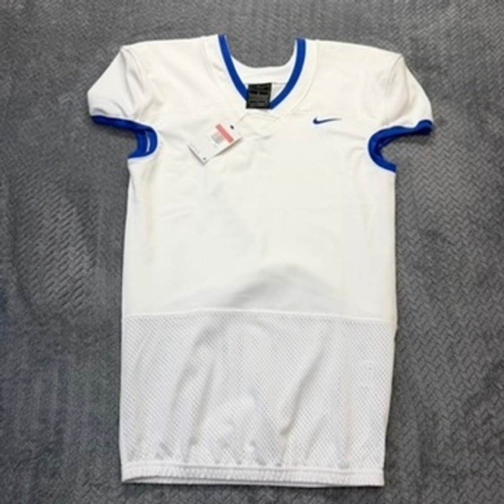 Nike Football Jersey Mens L White Royal Blue AO4800-108 Team Engineered NWT Spot
